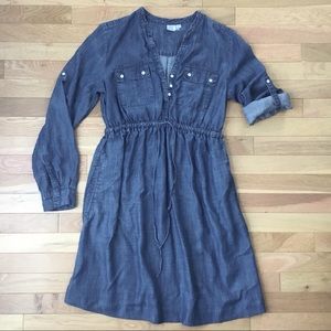 Gap Maternity Chambray Utility Dress (XS)